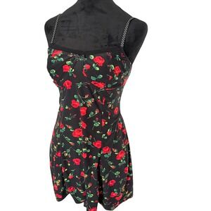 Women's BISOU BISOU INTIMATES Floral Rose Slip Dress Lingerie Night Gown SZ M